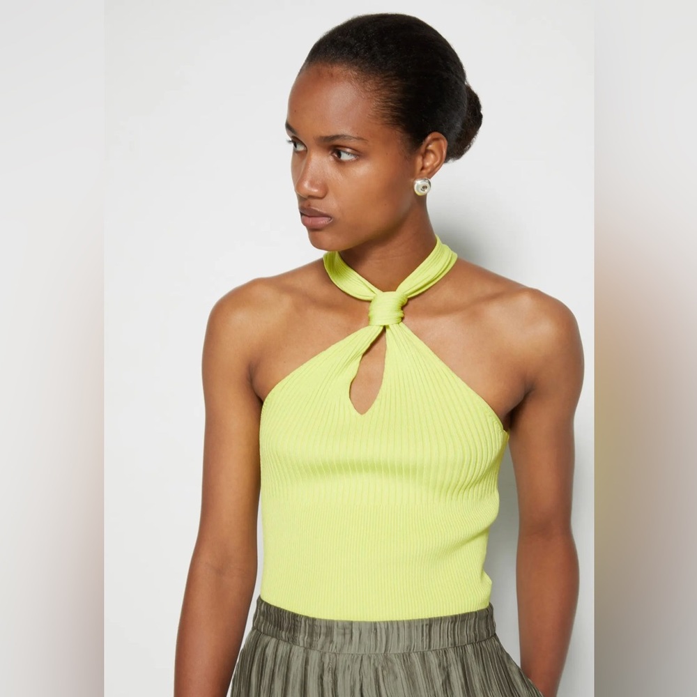ANDREA RIB TOP/ LIME